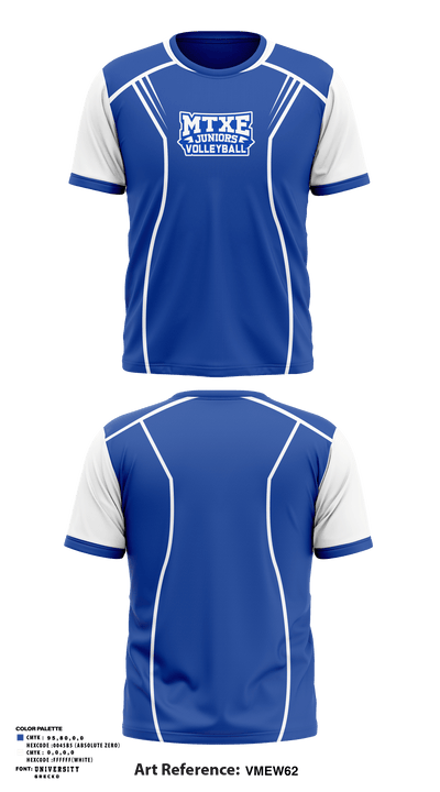 Mtxe Juniors Volleyball Club 28277576 Short Sleeve Performance Shirt - 1