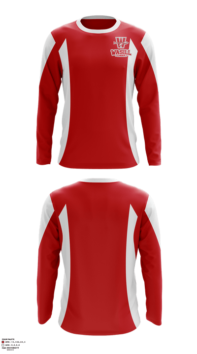 Wasilla High School Cheer 68175112 Long Sleeve Performance Shirt - 1
