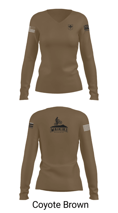 Waikiki Bicycle Detail 39283134 Women's Long Sleeve V-neck Shirt - 40