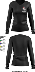 Venom Sports Training 59845358 Women's Long Sleeve V-neck Shirt - 1