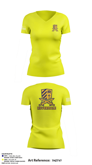 Women's Short Sleeve Vneck Shirt, Riverdale Baptist High School, , Teamtime, Team time, sublimation, custom sports apparel, team uniforms, spirit wear, spiritwear, sports uniforms, custom shirts, team store, custom team store, fundraiser sports, apparel fundraiser