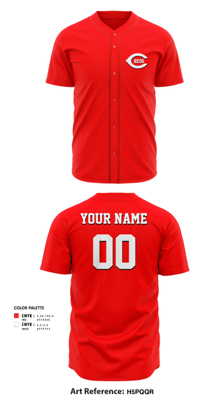 Full Button Baseball Jersey, Chesapeake Reds, Baseball, Teamtime, Team time, sublimation, custom sports apparel, team uniforms, spirit wear, spiritwear, sports uniforms, custom shirts, team store, custom team store, fundraiser sports, apparel fundraiser