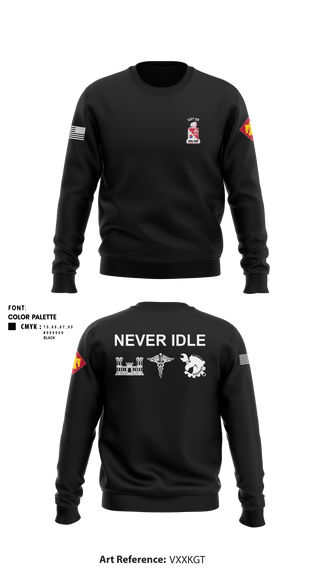 Crew Neck Sweatshirt, 120th Engineers, , Teamtime, Team time, sublimation, custom sports apparel, team uniforms, spirit wear, spiritwear, sports uniforms, custom shirts, team store, custom team store, fundraiser sports, apparel fundraiser