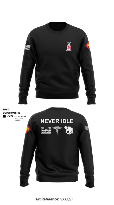 120th Engineers 1318927 Crew Neck Sweatshirt - 9