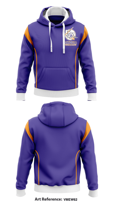 Unadilla Valley Central High School basketball 55220617 Hoodie - 1