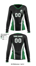 Pasadena High School Women's Volleyball 53798990 Women's Long Sleeve V-neck Shirt - 1