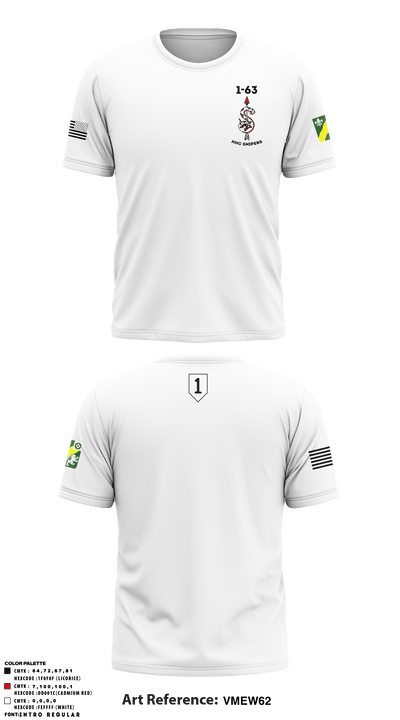 HHC 1-63AR Snipers 84221714 Short Sleeve Performance Shirt - 3