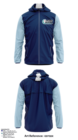 Windbreaker, Solana Beach Little League, Baseball, Teamtime, Team time, sublimation, custom sports apparel, team uniforms, spirit wear, spiritwear, sports uniforms, custom shirts, team store, custom team store, fundraiser sports, apparel fundraiser