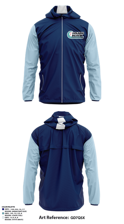 Solana Beach Little League 47564612 Windbreaker - 3