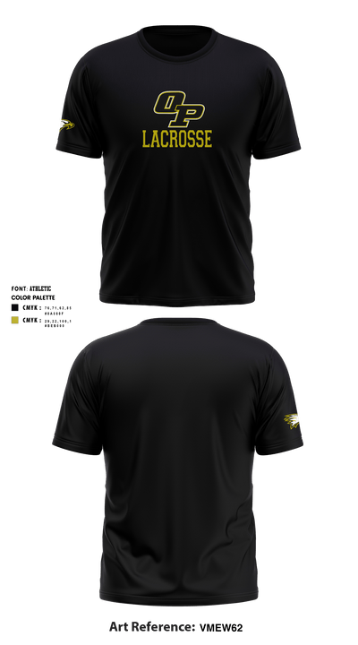 Oak Park High School Lacrosse 65848983 Short Sleeve Performance Shirt - 1
