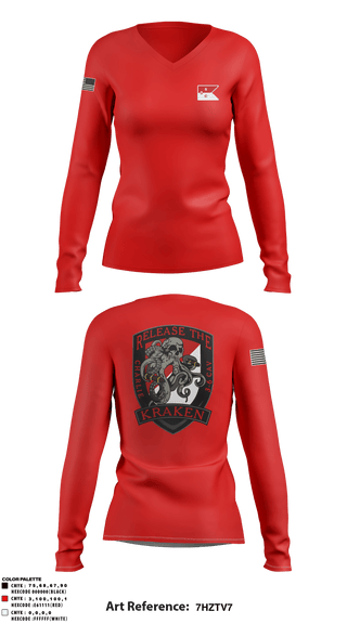 Women's Long Sleeve Vneck Shirt, , Army, Teamtime, Team time, sublimation, custom sports apparel, team uniforms, spirit wear, spiritwear, sports uniforms, custom shirts, team store, custom team store, fundraiser sports, apparel fundraiser