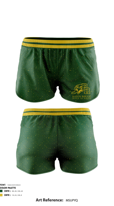 Baton Rouge Magnet High School Gymnastics 22417261 Women's Shorts - 1