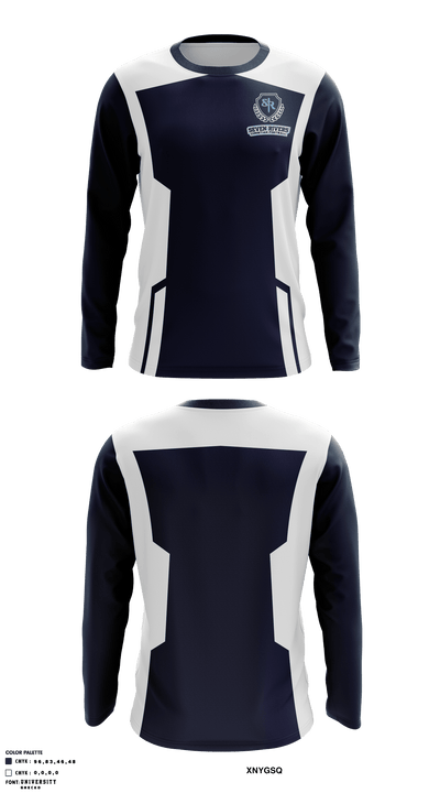 Seven Rivers Christian School Football 44685322 Long Sleeve Performance Shirt - 1