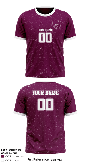 Short Sleeve Performance Shirt, Snake River High School Volleyball, Men's Volleyball, Teamtime, Team time, sublimation, custom sports apparel, team uniforms, spirit wear, spiritwear, sports uniforms, custom shirts, team store, custom team store, fundraiser sports, apparel fundraiser