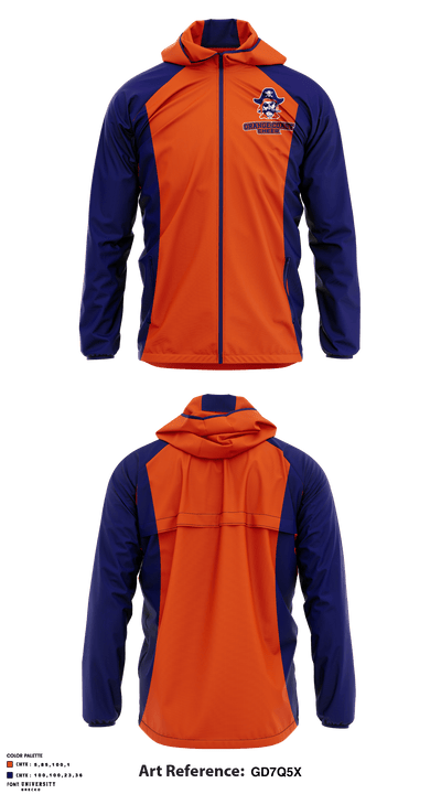 Orange Coast College Cheer 35245430 Windbreaker - 1