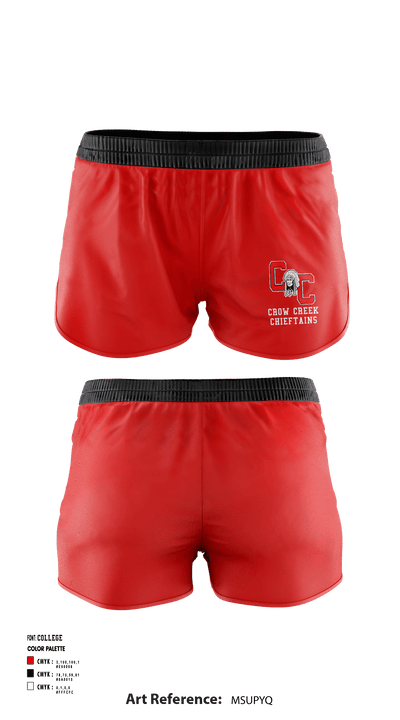 Crow Creek Chieftains 997575 Women's Shorts - 1