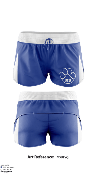 Track Shorts, Woodbury Central Middle School Cheer, School Spirit Store, Teamtime, Team time, sublimation, custom sports apparel, team uniforms, spirit wear, spiritwear, sports uniforms, custom shirts, team store, custom team store, fundraiser sports, apparel fundraiser