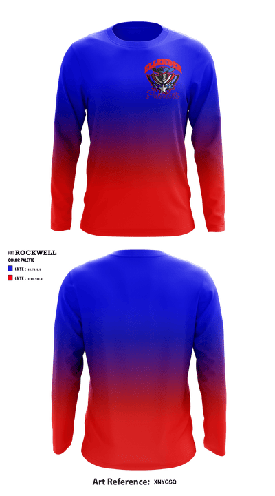 Allen Ellender Memorial High School Swimming 55809402 Long Sleeve Performance Shirt - 1