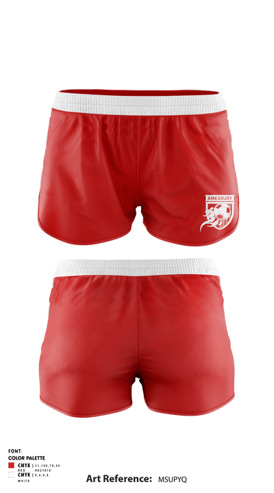 Amesbury Soccer Association 67153437 Mens Soccer Shorts - 1