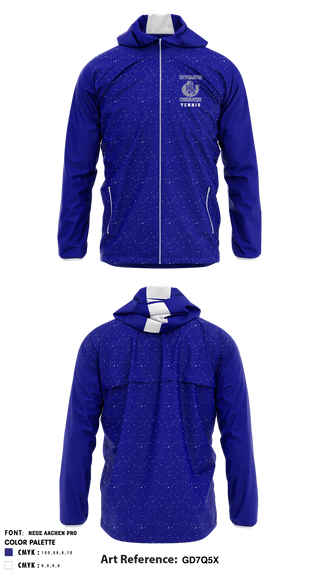 Windbreaker, Wyoming High School Tennis, Tennis, Teamtime, Team time, sublimation, custom sports apparel, team uniforms, spirit wear, spiritwear, sports uniforms, custom shirts, team store, custom team store, fundraiser sports, apparel fundraiser