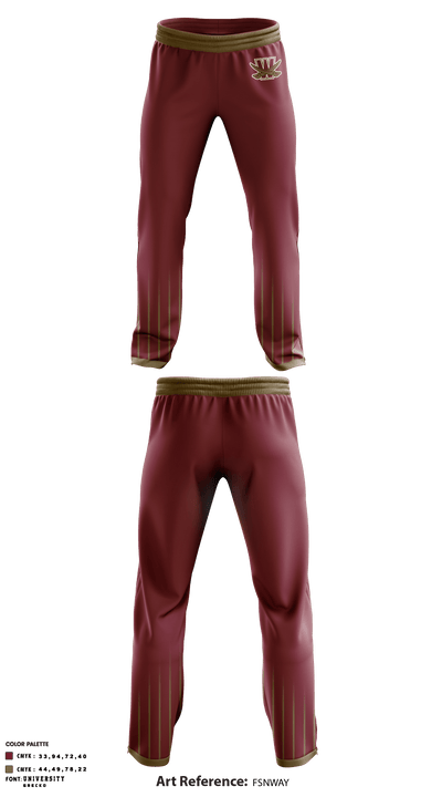 Walsh University 1552136 Sweatpants - 1