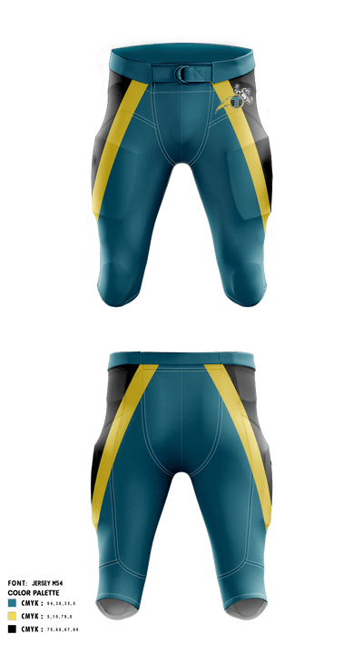 Woodland High School Football 24083444 Football Pants - 2