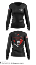 D co 6-101 AVN REGT 1442512 Women's Long Sleeve V-neck Shirt - 1