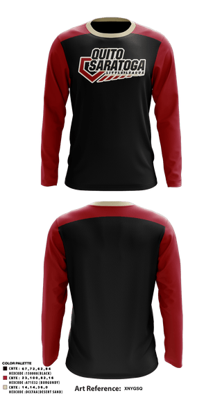Long Sleeve Performance Shirt, Quito Saratoga Little League, Baseball, Teamtime, Team time, sublimation, custom sports apparel, team uniforms, spirit wear, spiritwear, sports uniforms, custom shirts, team store, custom team store, fundraiser sports, apparel fundraiser