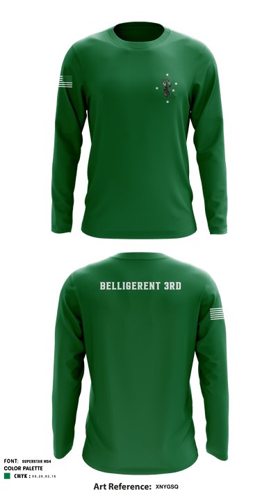 1st battalion 7th marines baker conpany 20110523 Long Sleeve Performance Shirt - 1
