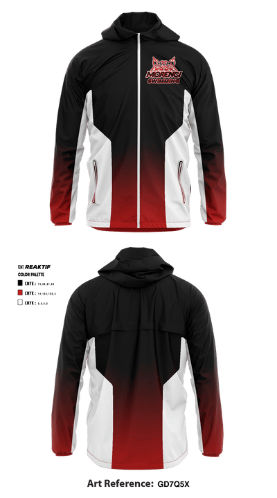 Morenci High School Swimming 29160651 Windbreaker - 2