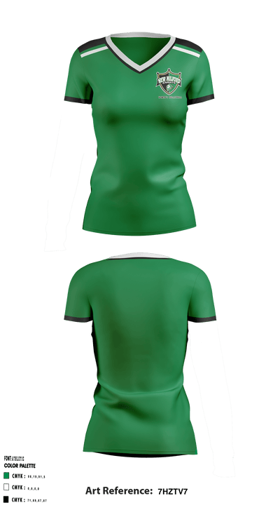 New Milford High School Volleyball 88800012 Women's Short Sleeve V-neck Shirt - 1