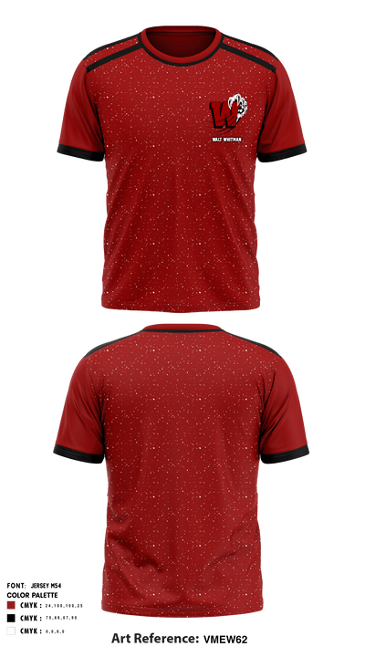 Walt Whitman Gymnastics 88529847 Short Sleeve Performance Shirt - 1