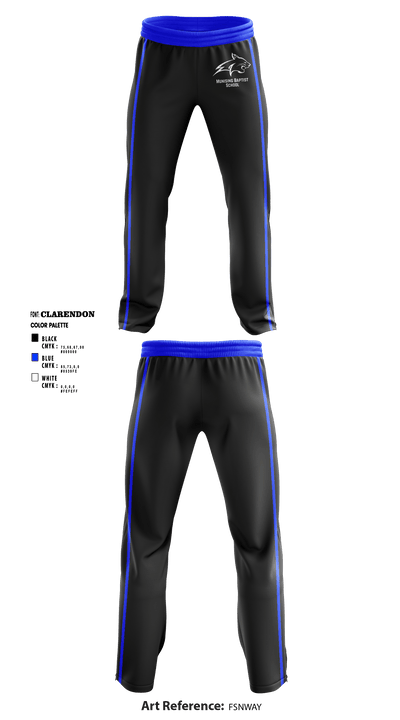 Munising Baptist School Bobcats 47344800 Sweatpants - 2