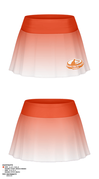 Skort, Hamilton Heights High School Tennis, Tennis, Teamtime, Team time, sublimation, custom sports apparel, team uniforms, spirit wear, spiritwear, sports uniforms, custom shirts, team store, custom team store, fundraiser sports, apparel fundraiser