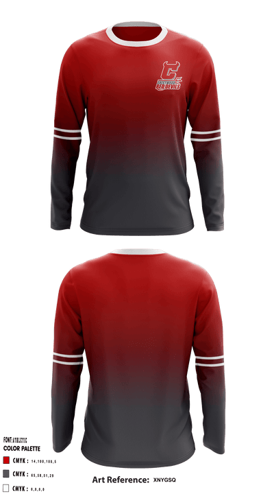 Crestwood High School 85602772 Long Sleeve Performance Shirt - 1
