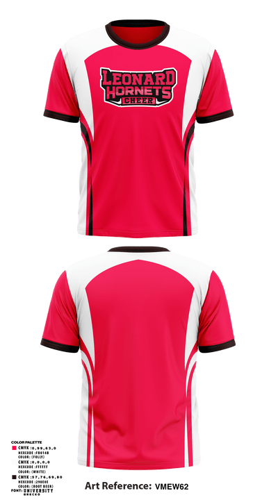 Leonard Hornets 83357554 Short Sleeve Performance Shirt - 1