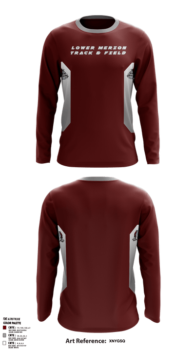 Lower Merion High School Track 46814717 Long Sleeve Performance Shirt - 1