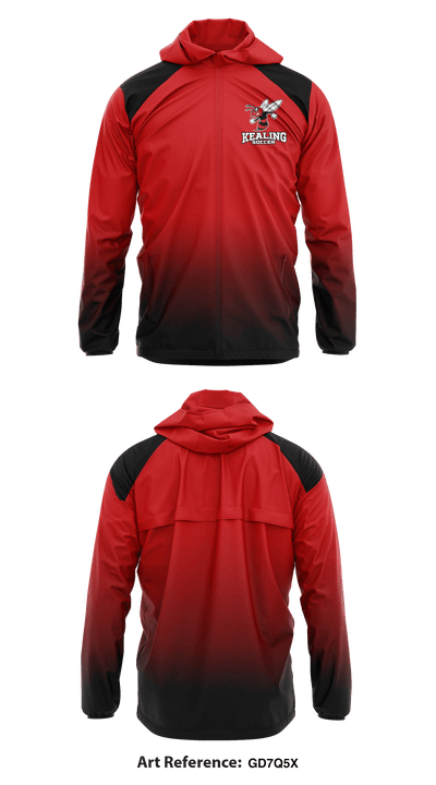 Kealing Middle School Soccer 46748246 Windbreaker - 1