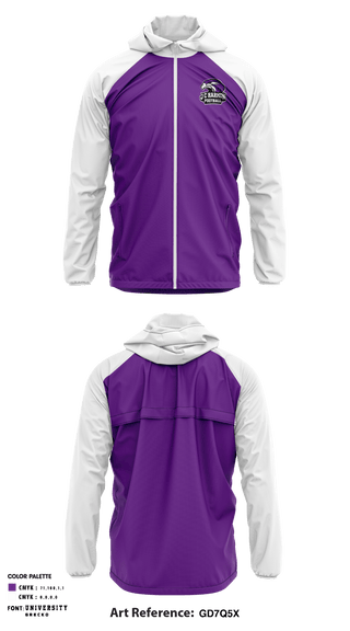 Windbreaker, J C Harmon High School Football, Football, Teamtime, Team time, sublimation, custom sports apparel, team uniforms, spirit wear, spiritwear, sports uniforms, custom shirts, team store, custom team store, fundraiser sports, apparel fundraiser