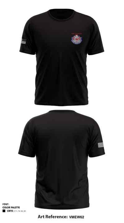 528 Field Hospital HHC 70850434 Short Sleeve Performance Shirt - 1