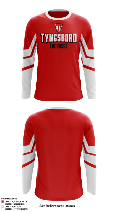 Tyngsboro Youth Lacrosse 28743938 Long Sleeve Performance Shirt - 4