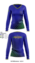 Yellowstone Rapids Track 62906431 Women's Long Sleeve V-neck Shirt - 3