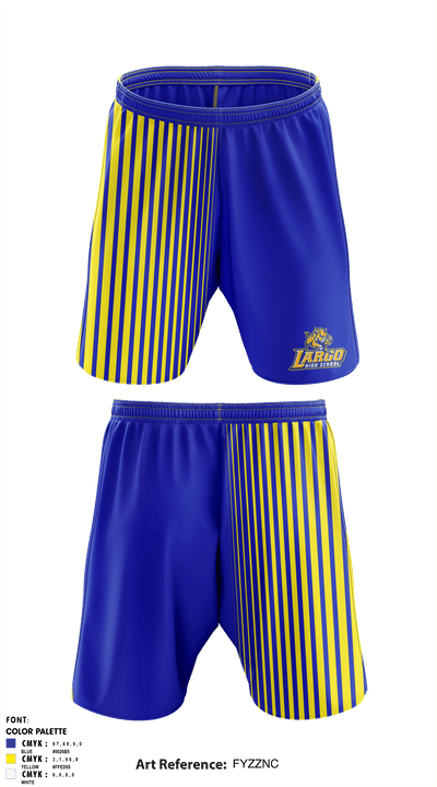 Largo High School Volleyball 90111648 Athletic Shorts With Pockets - 2
