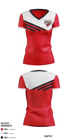 Women's Short Sleeve Vneck Shirt, Russellville High School Dance, School Spirit Store, Teamtime, Team time, sublimation, custom sports apparel, team uniforms, spirit wear, spiritwear, sports uniforms, custom shirts, team store, custom team store, fundraiser sports, apparel fundraiser