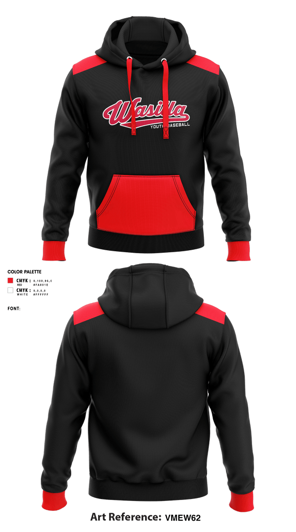 Hoodie, Wasilla Youth Baseball League, Baseball, Teamtime, Team time, sublimation, custom sports apparel, team uniforms, spirit wear, spiritwear, sports uniforms, custom shirts, team store, custom team store, fundraiser sports, apparel fundraiser