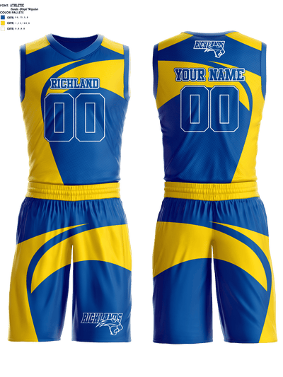 Richland Youth Basketball 85546509 Basketball Uniform - 1