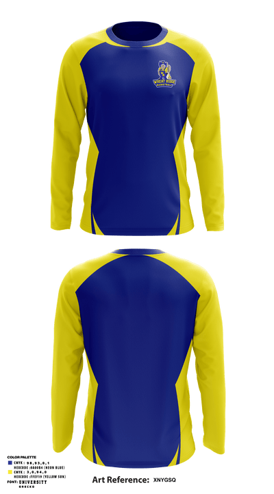 Wheat Ridge High School Basketball 86491878 Long Sleeve Performance Shirt - 1