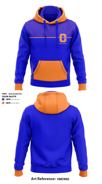 Oneida High School Cross Country 71140216 Hoodie - 1