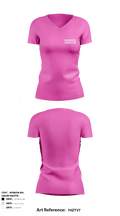 Plymouth Gymnastics 52029102 Women's Short Sleeve V-neck Shirt - 4