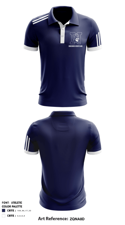Norcross High School Wrestling 64880600 Short Sleeve Performance Polo - 2